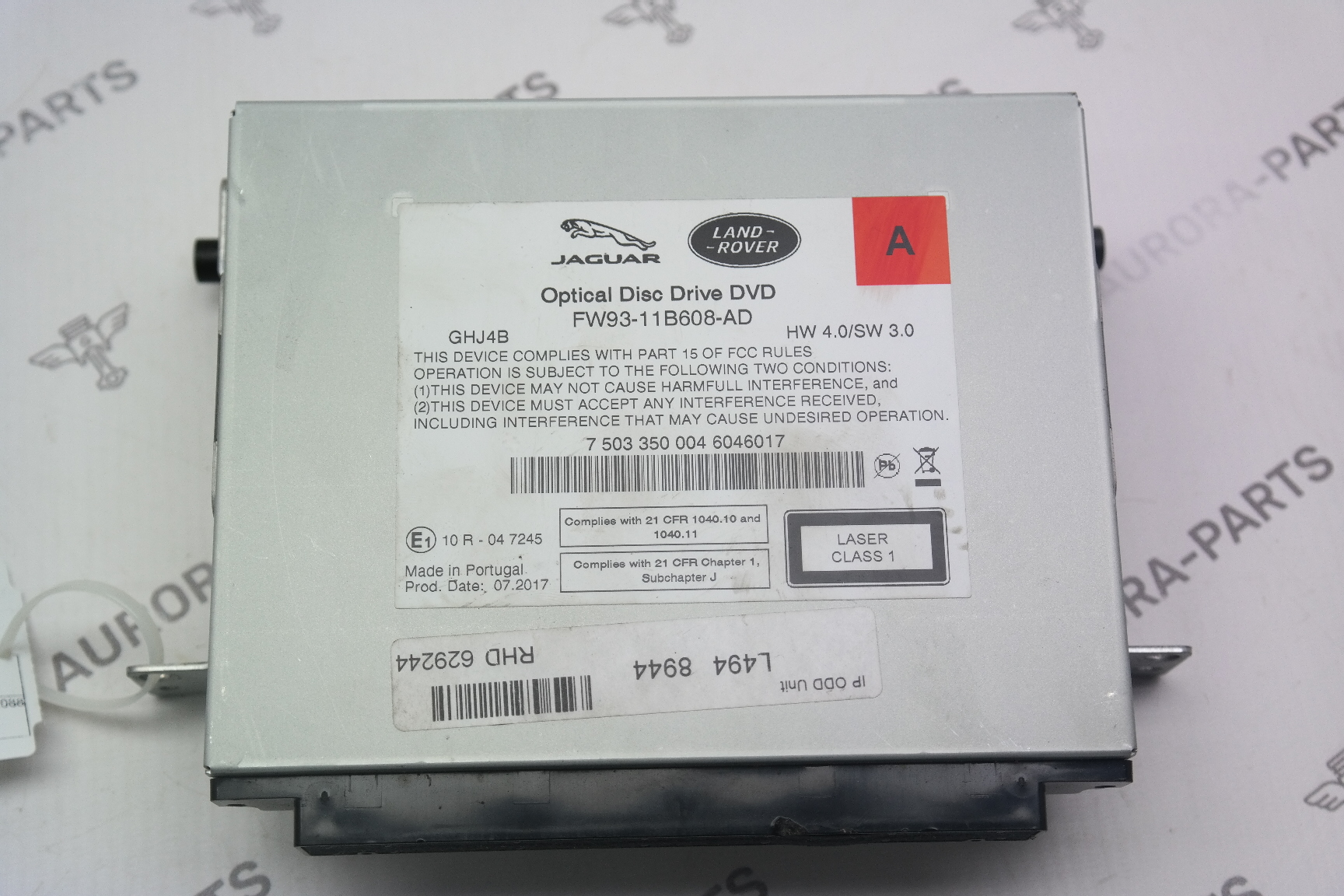 Проигрыватель DVD дисков Land Rover Discovery Sport