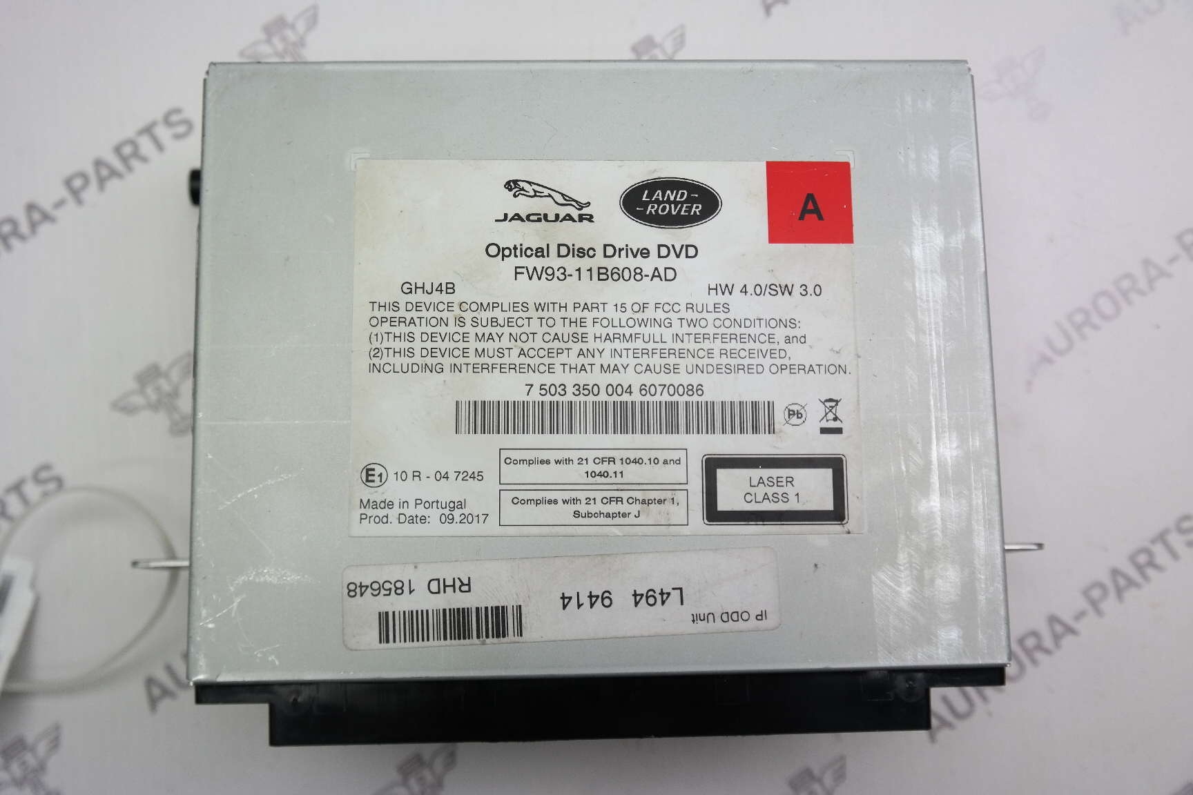 Проигрыватель DVD дисков Land Rover Discovery Sport