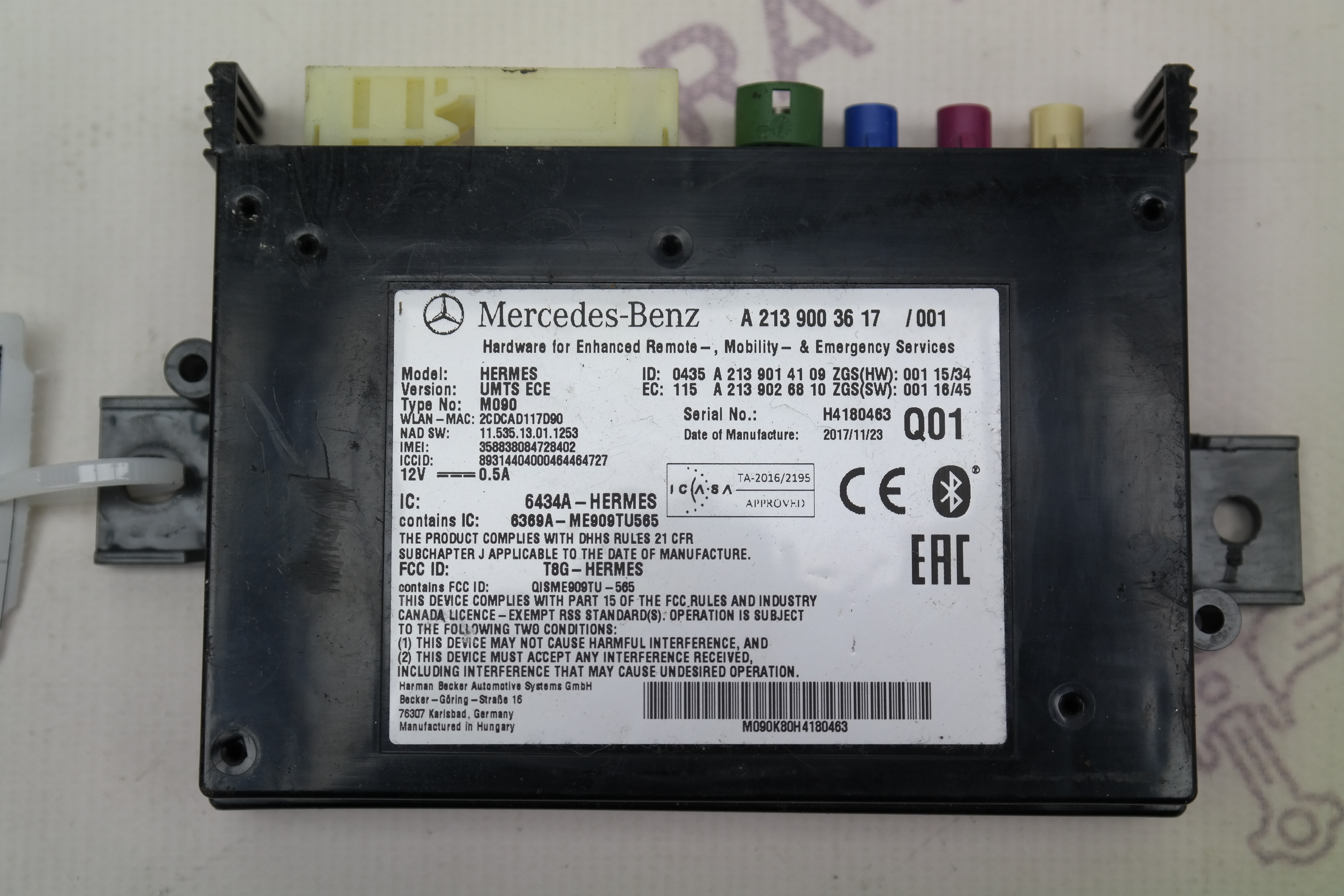 Блок аварийного вызова Mercedes GL/GLS