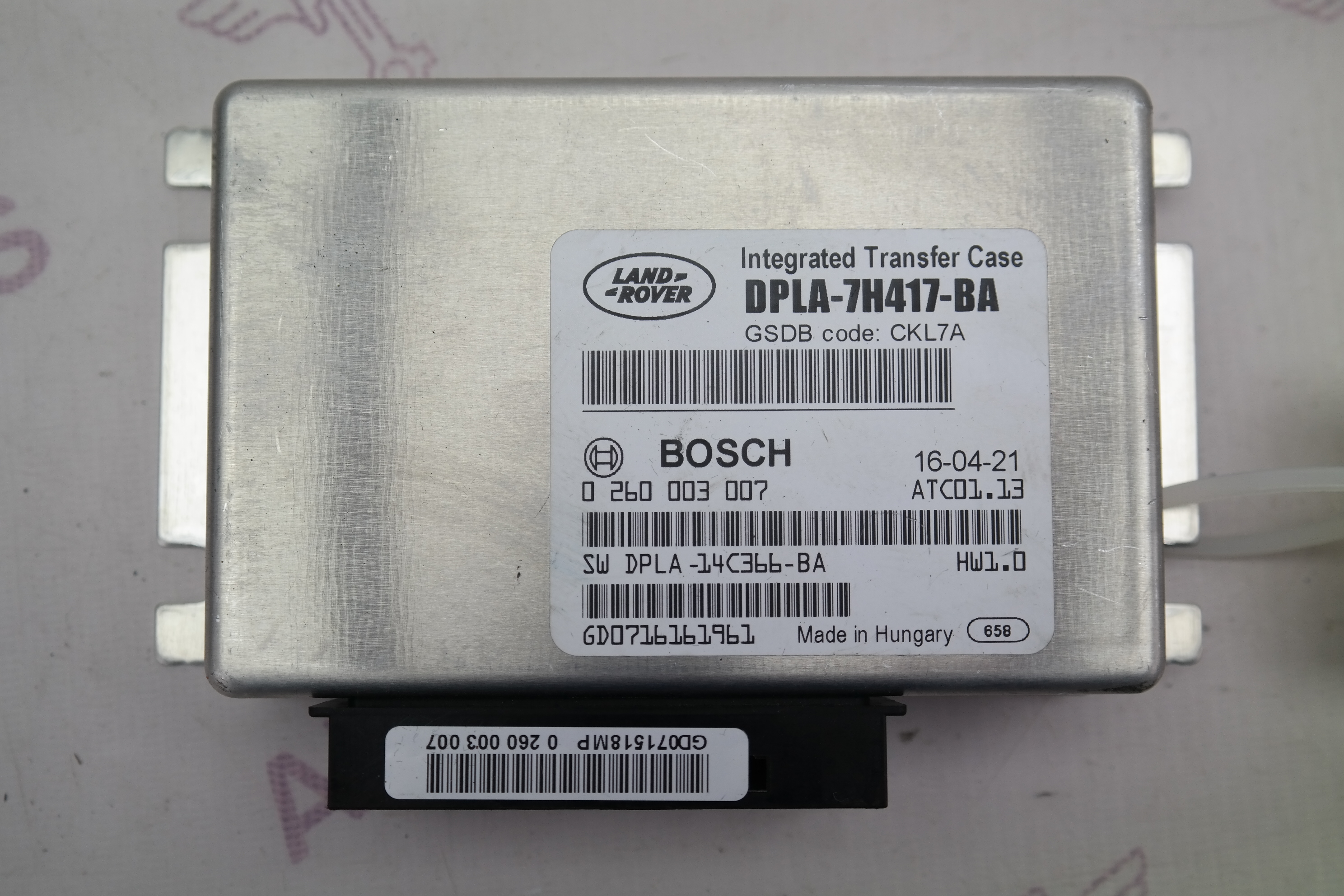 Блок управления раздаточной коробкой Land Rover Range Rover Sport