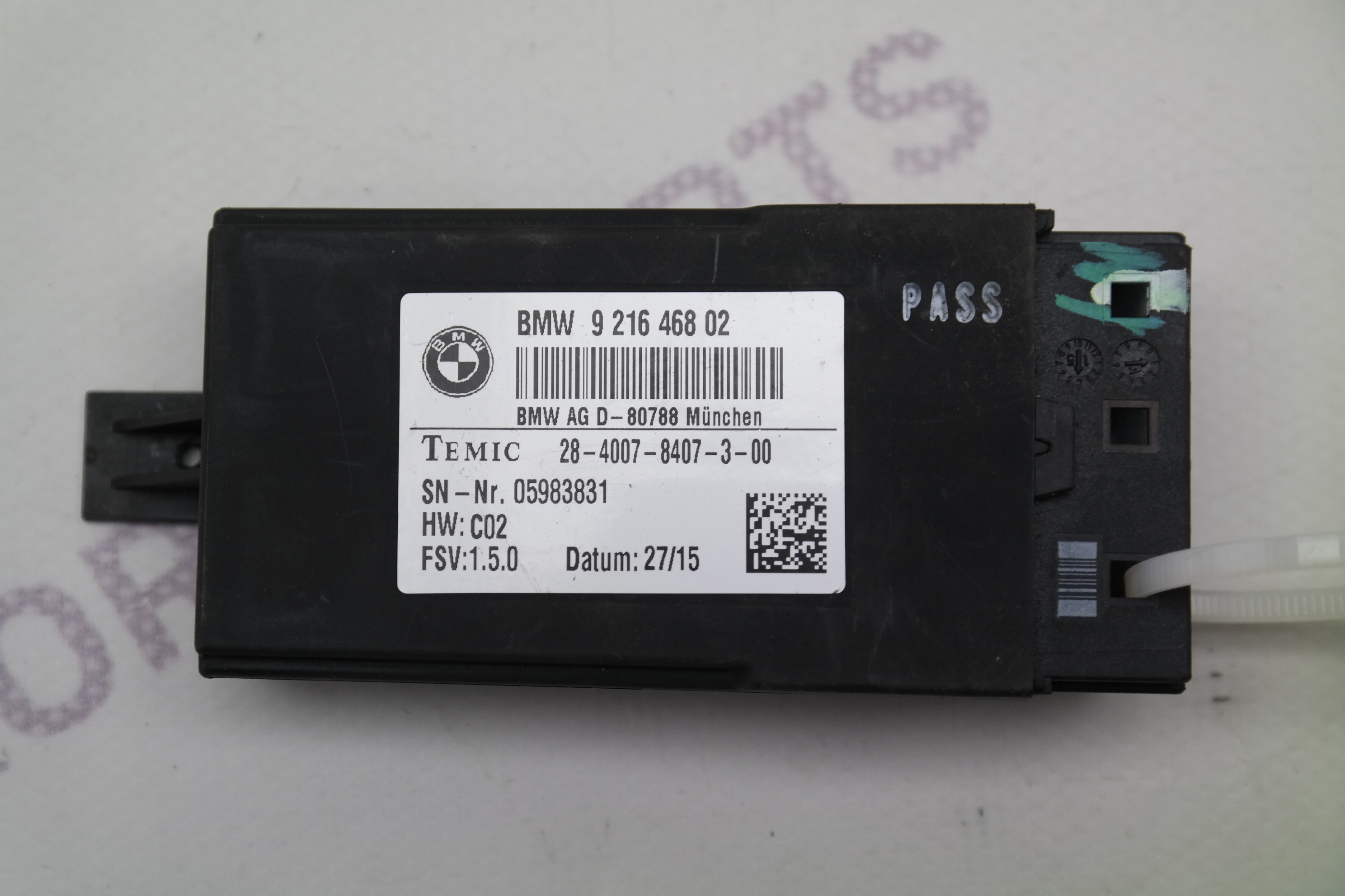 Блок управления сиденьем BMW 3-Series