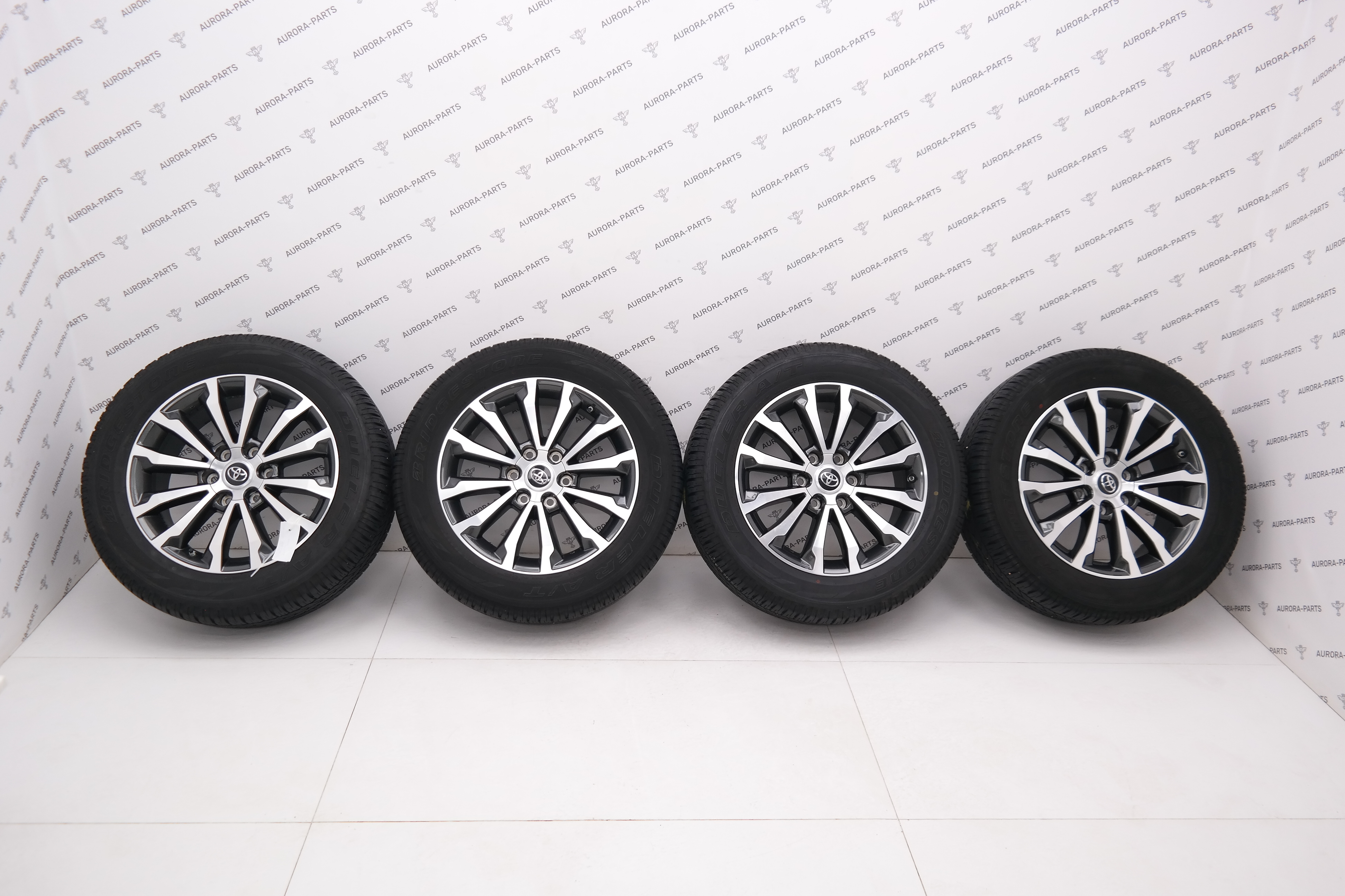 Литые диски R19 с резиной  265/55/19 Bridgestone Dueler A/T (44 неделя 22 год) Toyota Land Cruiser Prado 1GDFTV 