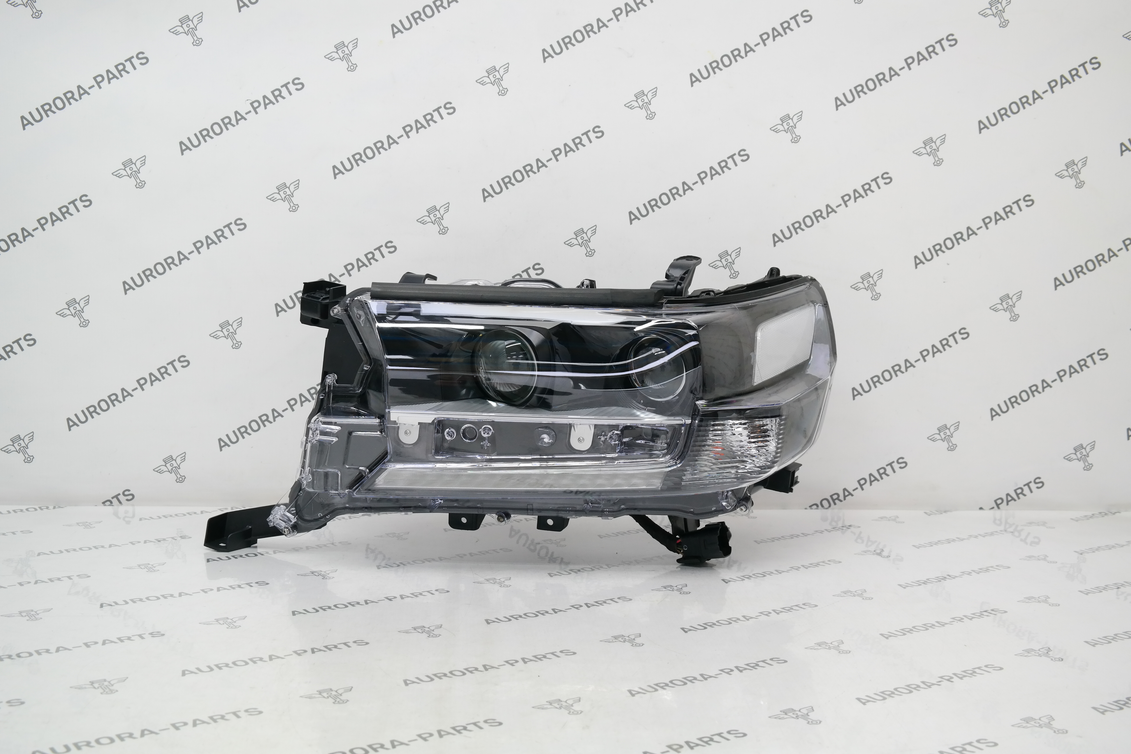 Фара LED + галоген в сборе LH (Black) Toyota Land Cruiser