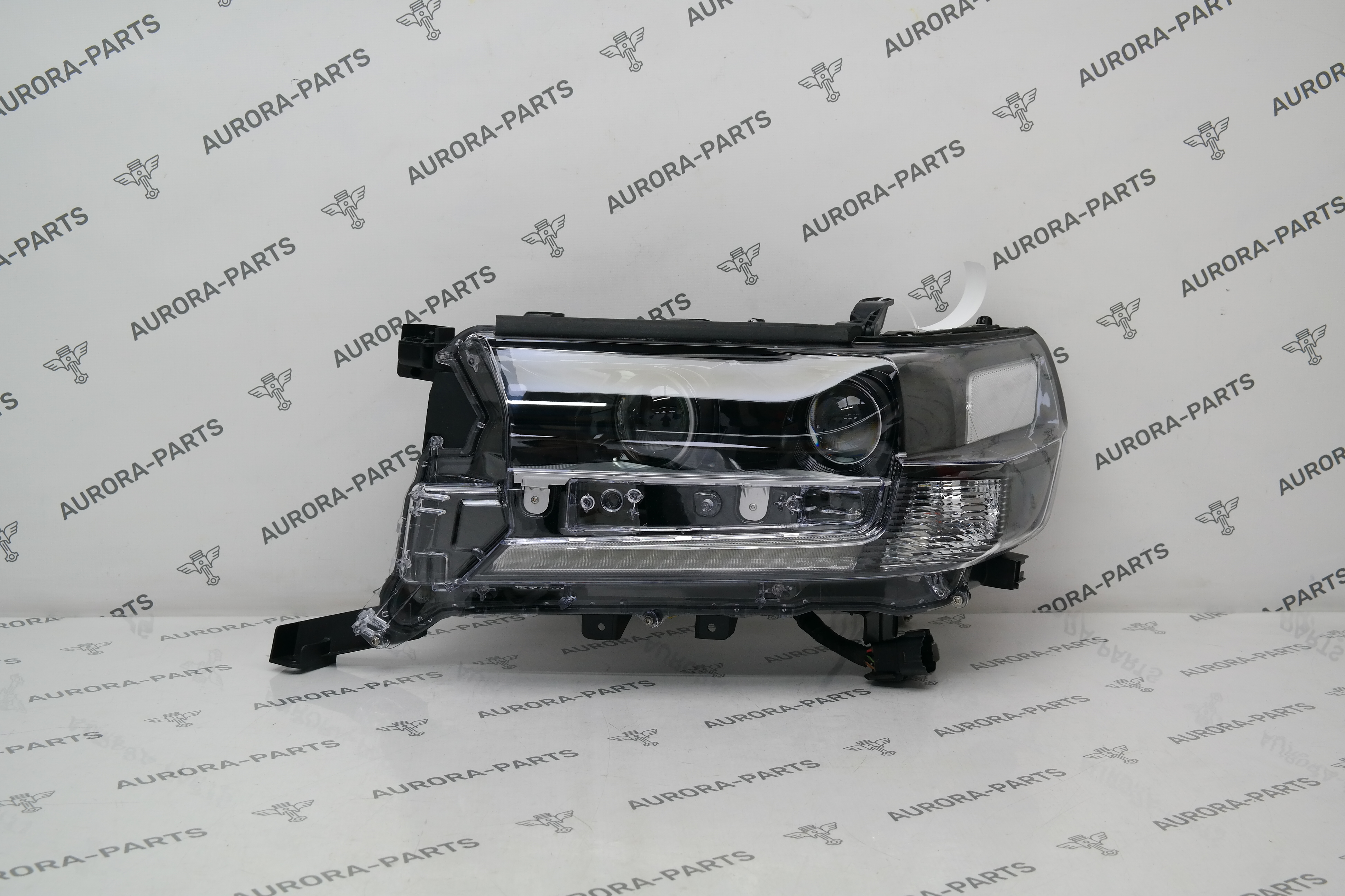 Фара LED + галоген в сборе LH (Black) Toyota Land Cruiser