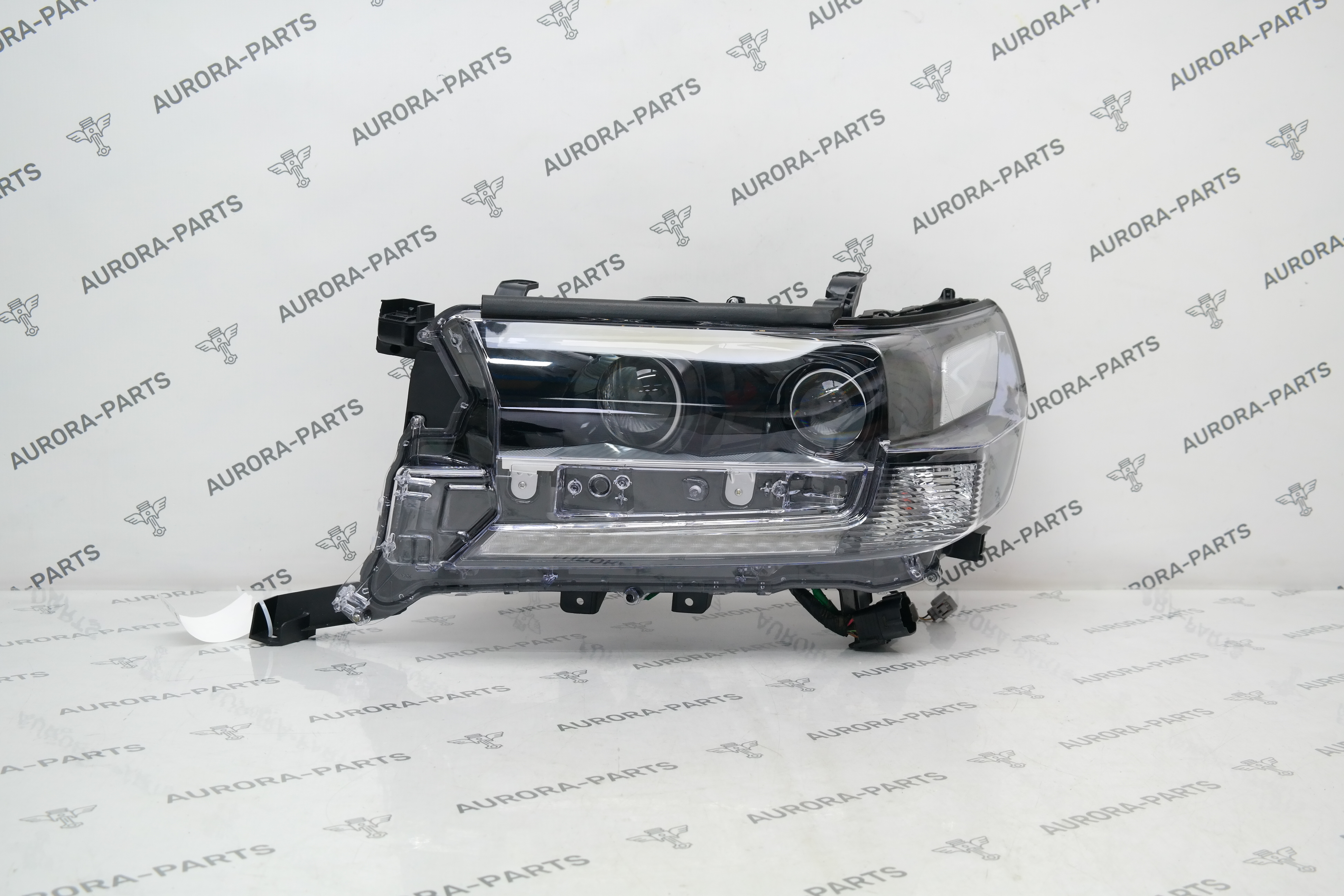 Фара LED + галоген в сборе LH (Black) Toyota Land Cruiser