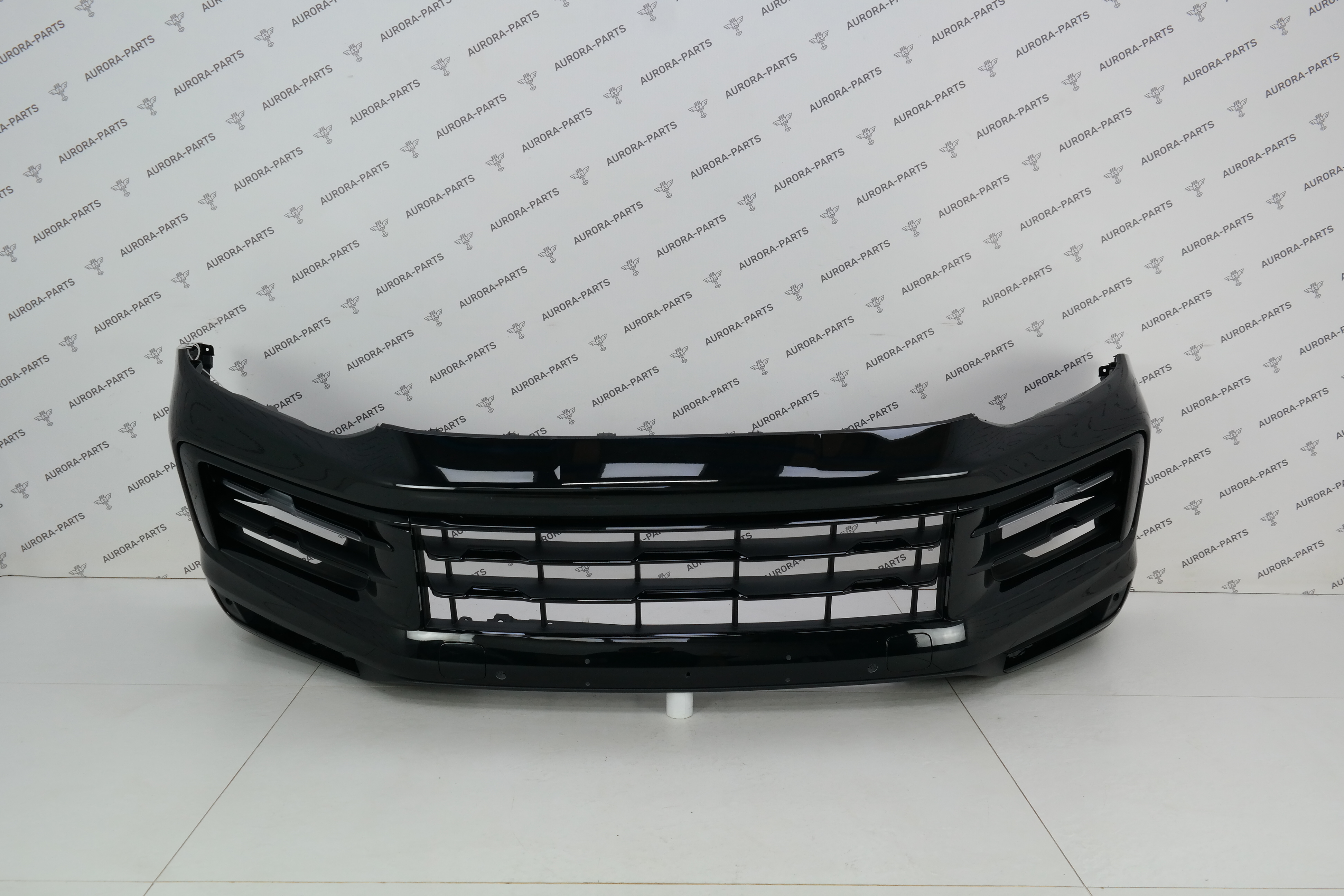 Бампер передний в сборе (Рейстайлинг, без парктроников) Porsche Cayenne