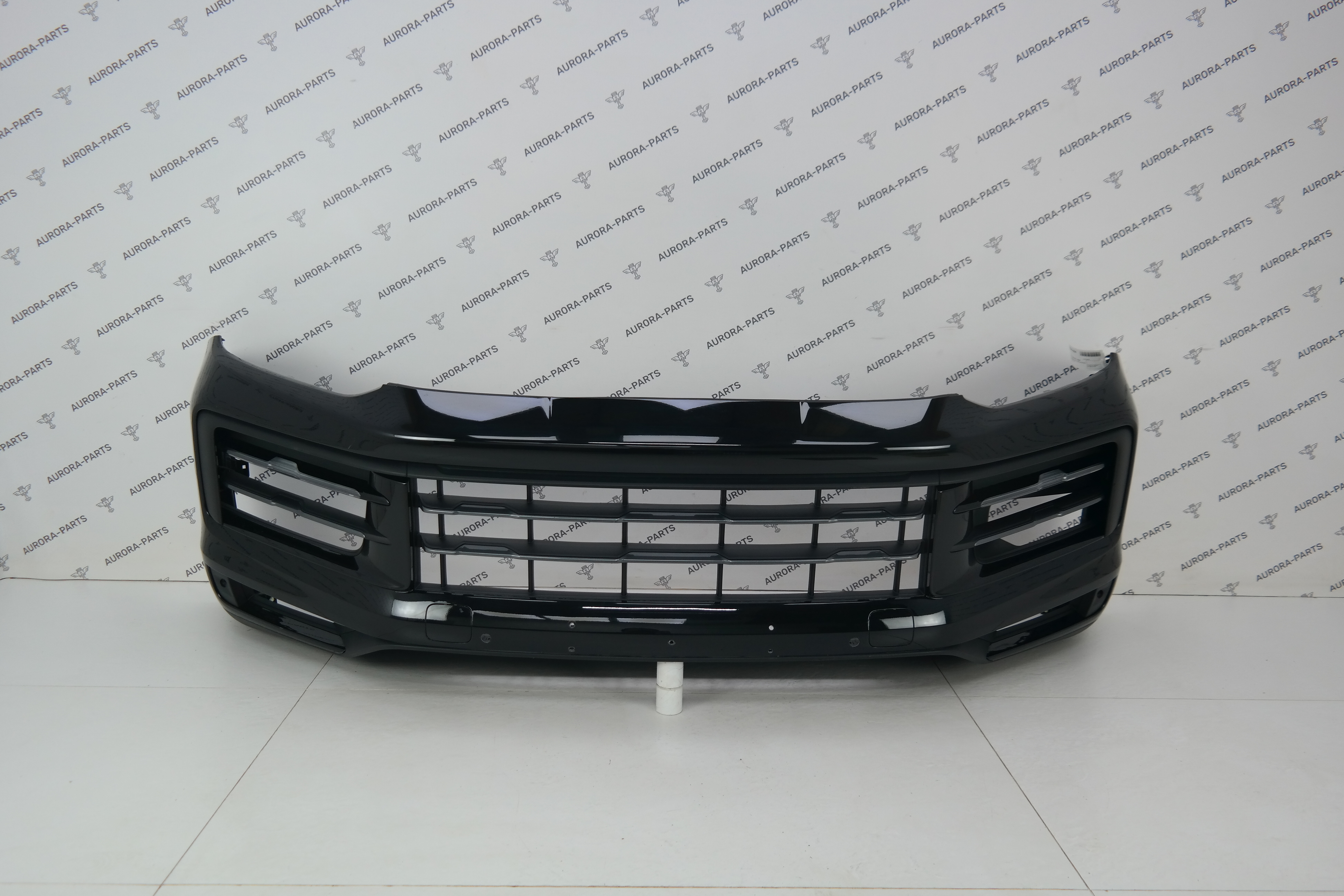 Бампер передний в сборе (Рейстайлинг, без парктроников) Porsche Cayenne