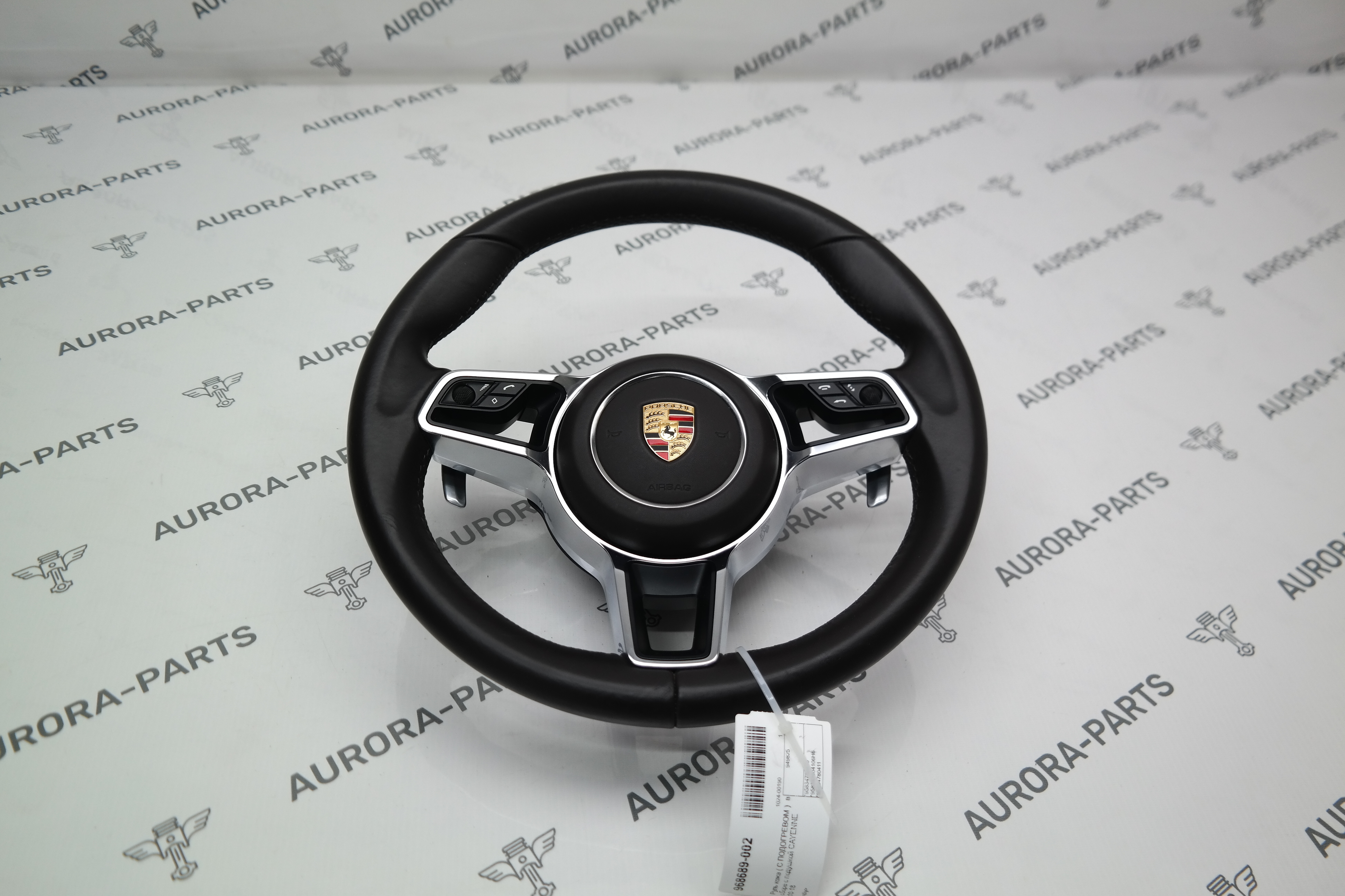 Руль кожа ( С ПОДОГРЕВОМ )  в сборе с подушкой Porsche Cayenne