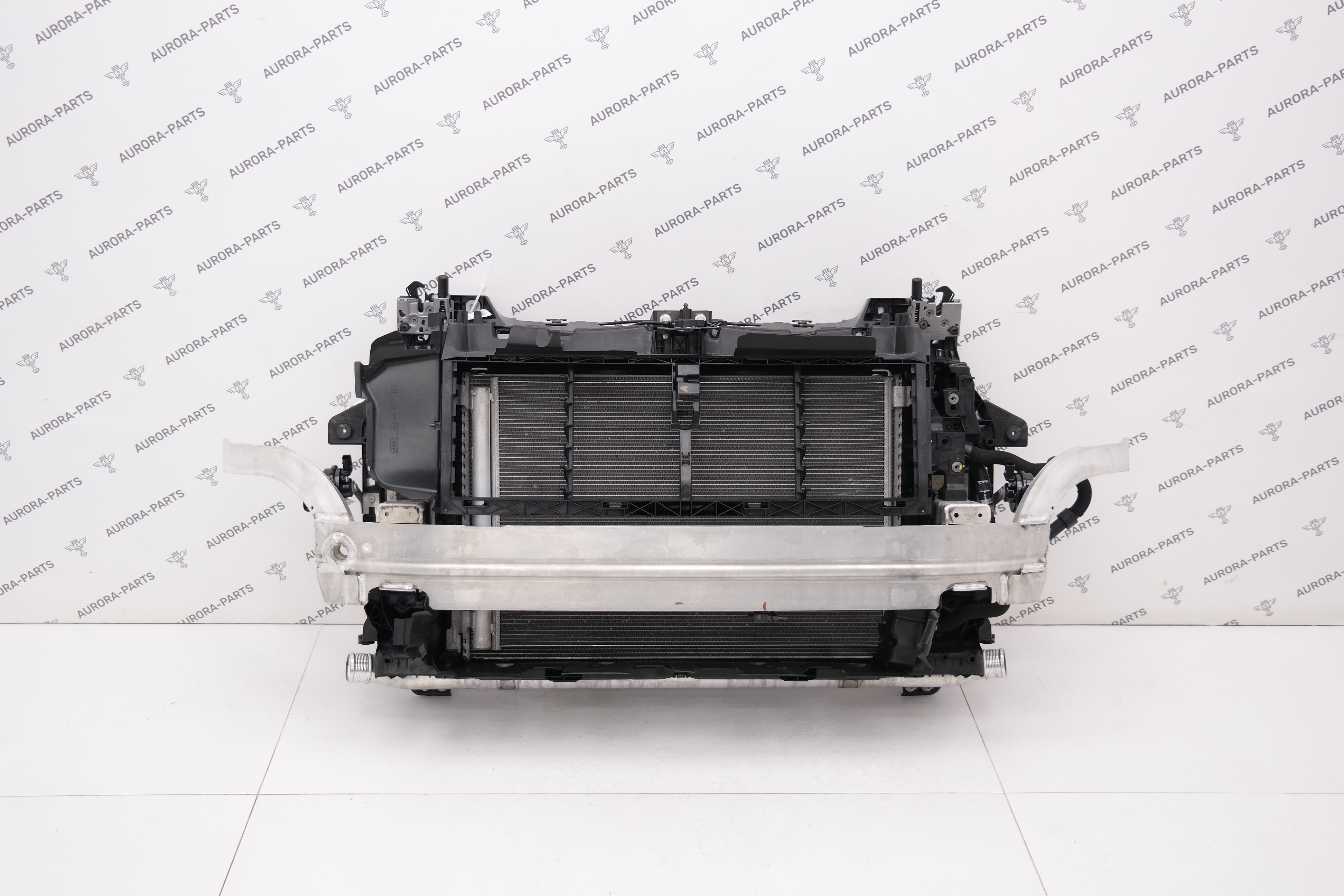 Кассета радиаторов в сборе с усилителем, электровентилятор, передняя панель, диффузор (Рестайлинг 2 Audi Q7